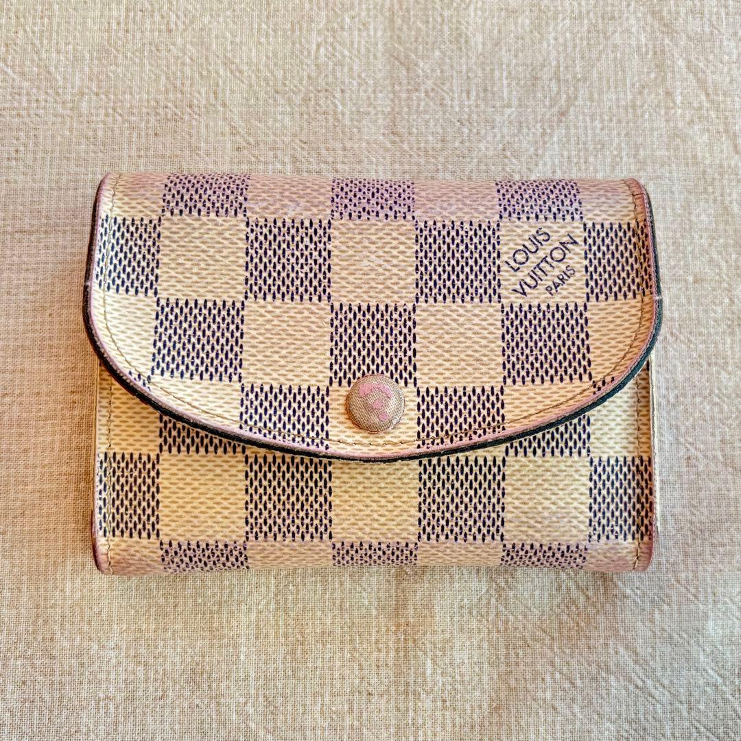 ルイ・ヴィトン ポルトモネロザリ LV 財布・ケース ダミエ・アズール