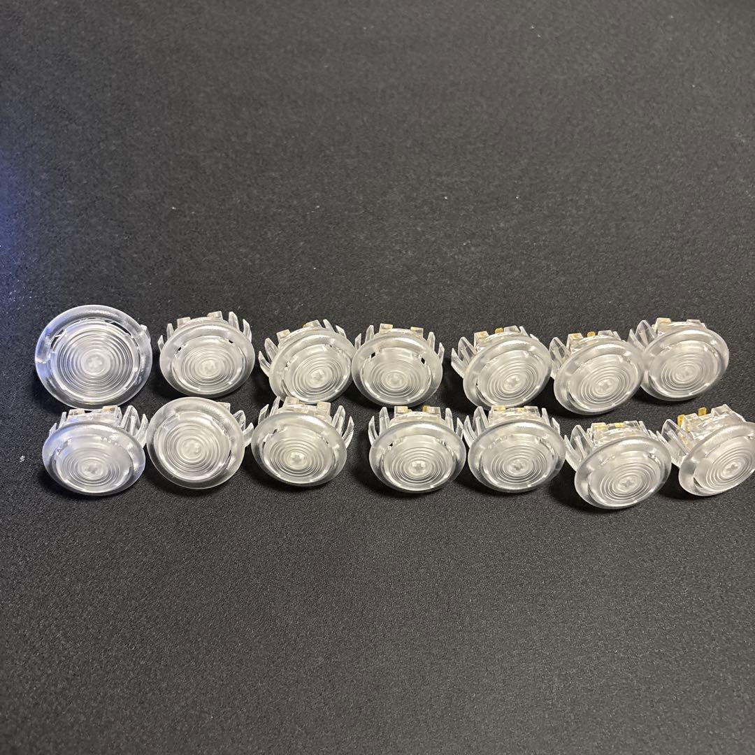 パンクワークショップ24mm13個30mm1個クリアV1ボタン