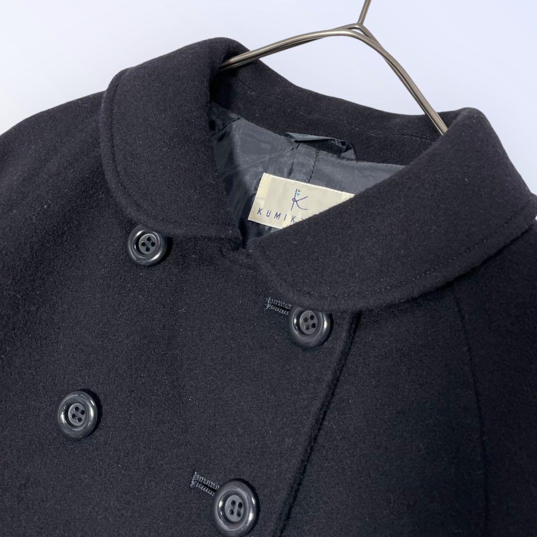 クミキョク/ダブルボタン ウールコート/通学/お受験/通塾
