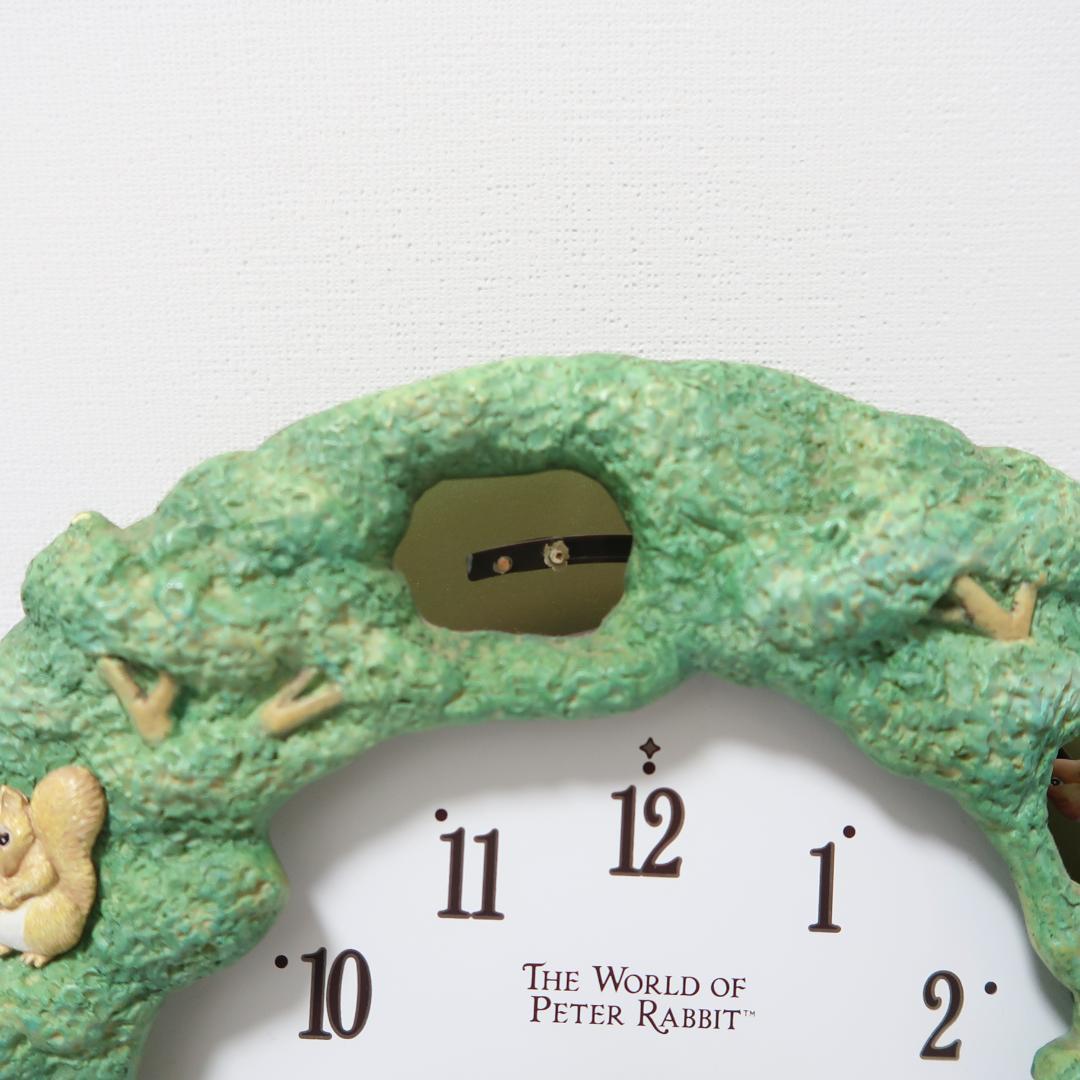 希少　ピーターラビット メロディ掛時計 4MH776