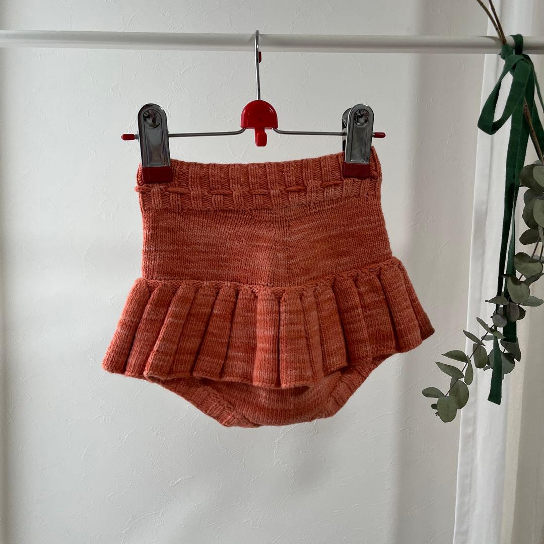 misha&puff コットン　スケポン　4-5y オレンジ