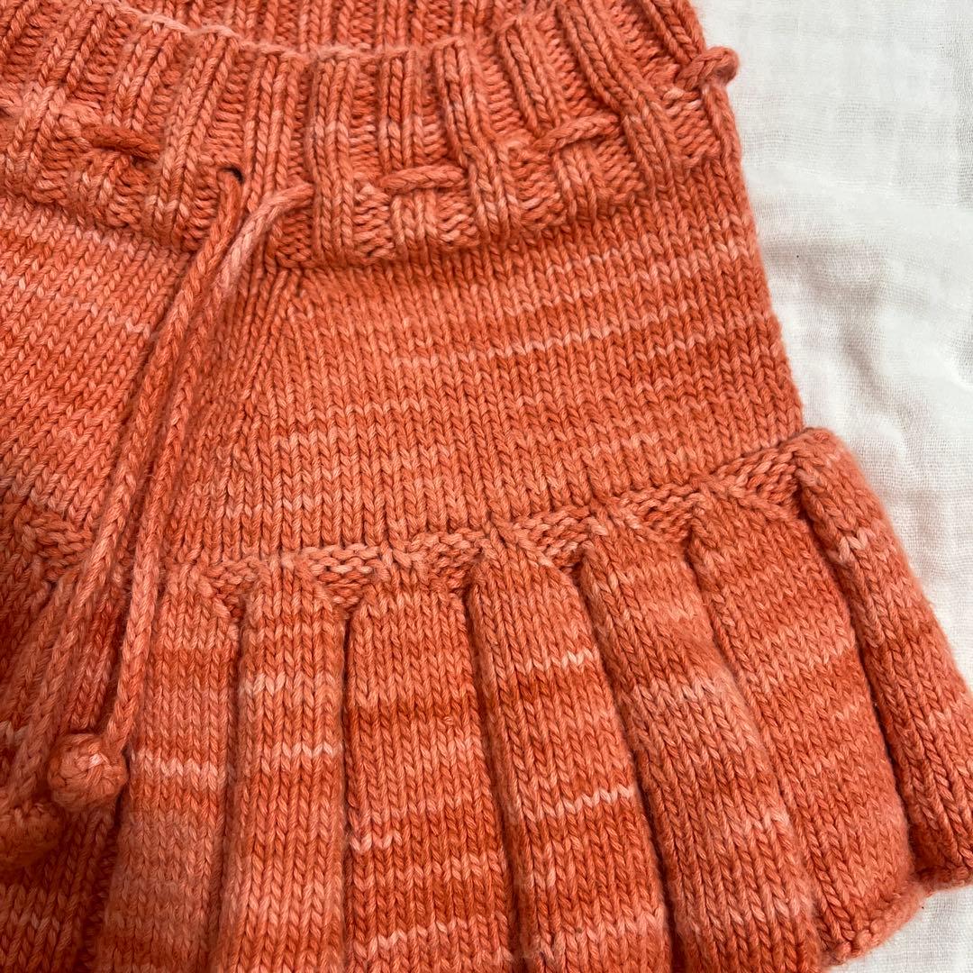 misha&puff コットン　スケポン　4-5y オレンジ