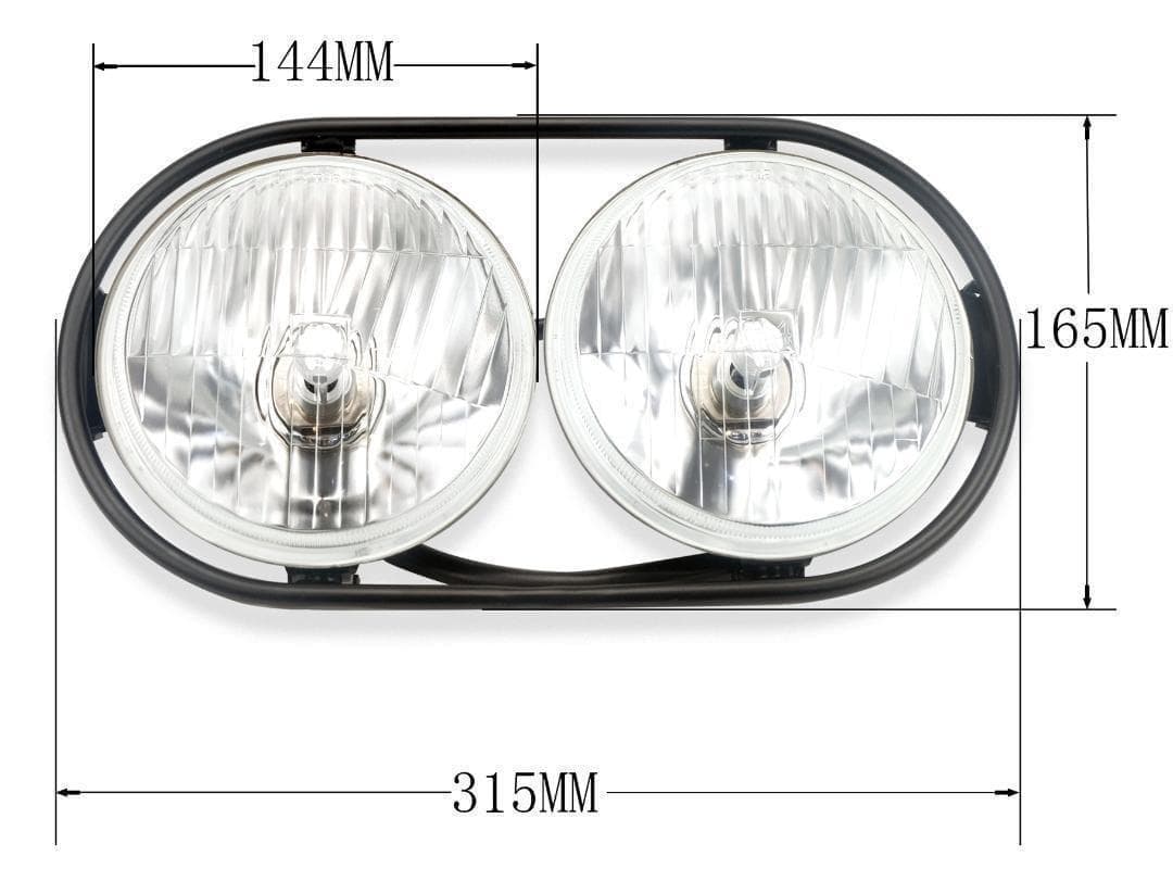 ズーマー ZOOMER AF58 ヘッドライト LED デカ目 ラッカス 社外品