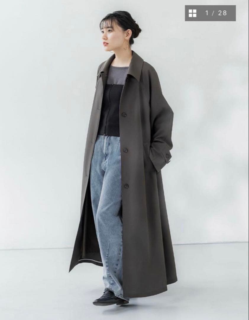 crewre クルーレ ドレープステンカラーコート