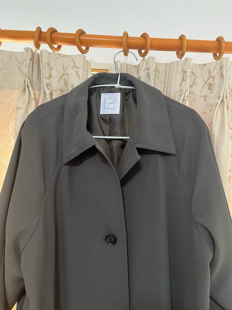 crewre クルーレ ドレープステンカラーコート