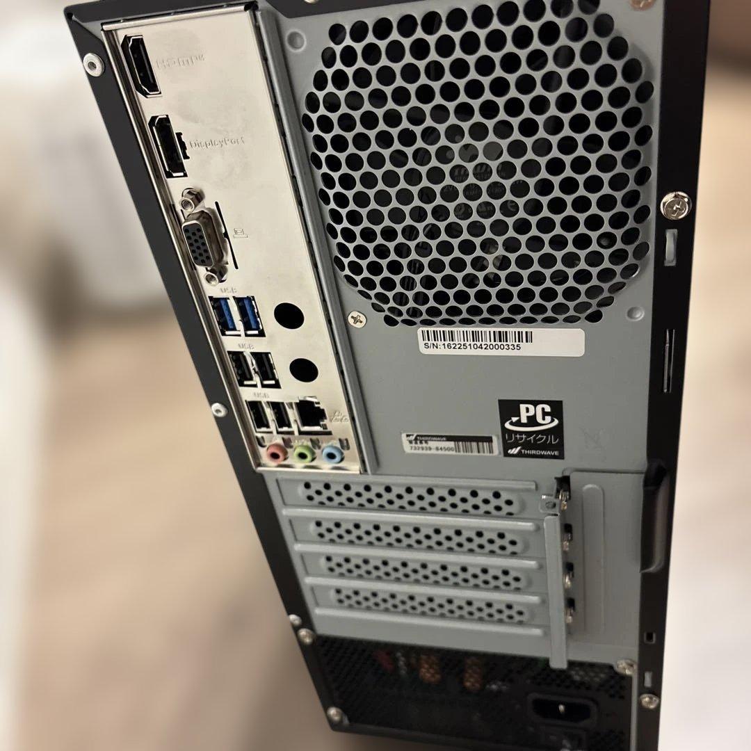THIRDWAVE タワー型デスクトップPC ブラック