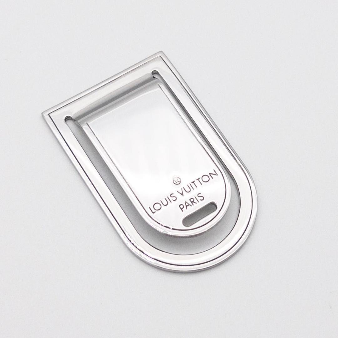 【超極美品】ルイヴィトン　パンスビエポルトアドレス　マネークリップ　シルバー