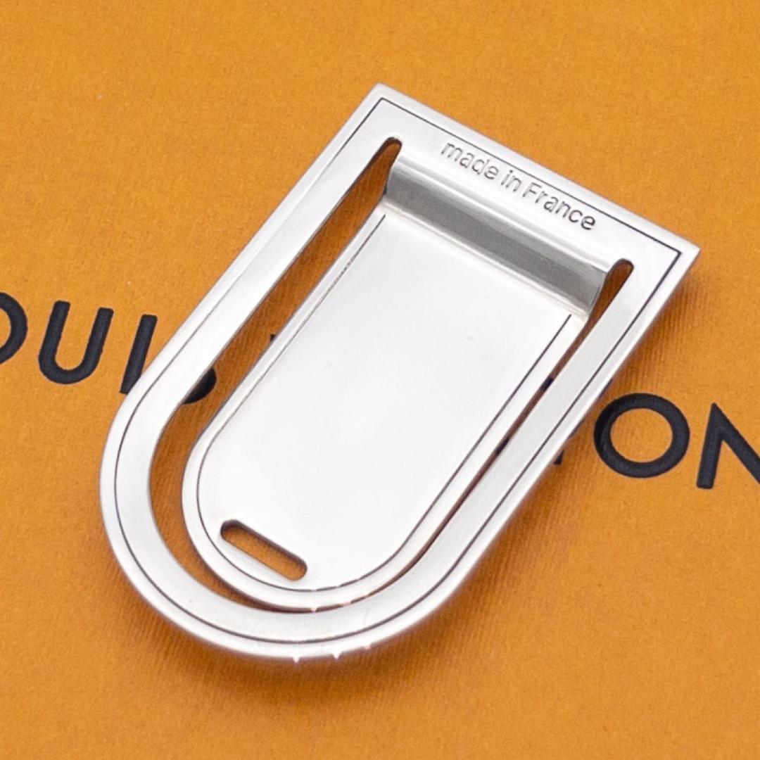 【超極美品】ルイヴィトン　パンスビエポルトアドレス　マネークリップ　シルバー