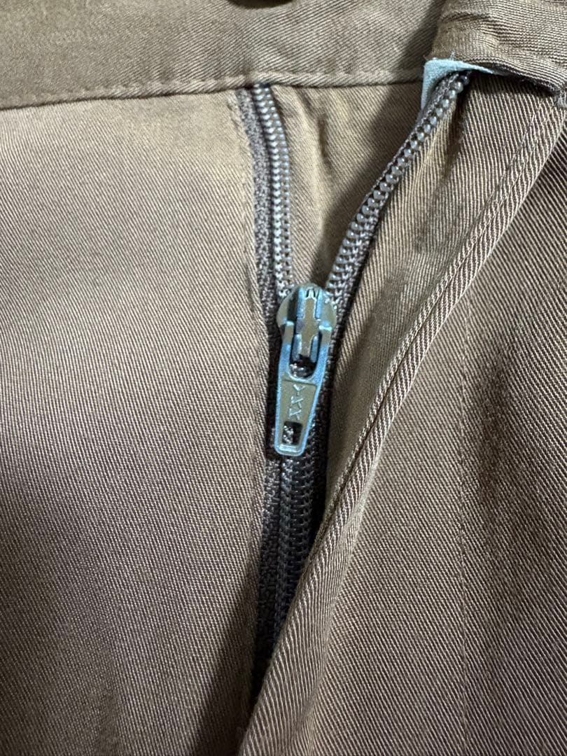 パンツ 80s Vintage rayon gabardine wide slacks