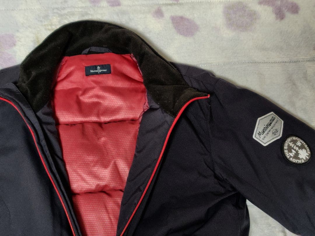 マンシングウェアダウンジャケットネイビーLサイズ