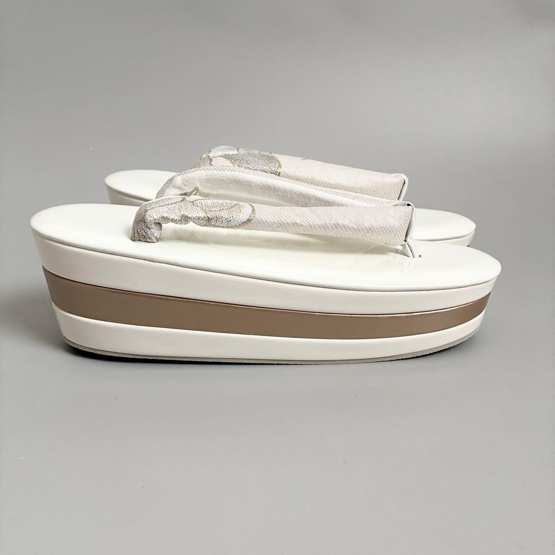 [白椿]織生地草履バッグセット　フリーサイズ　成人式　卒業式