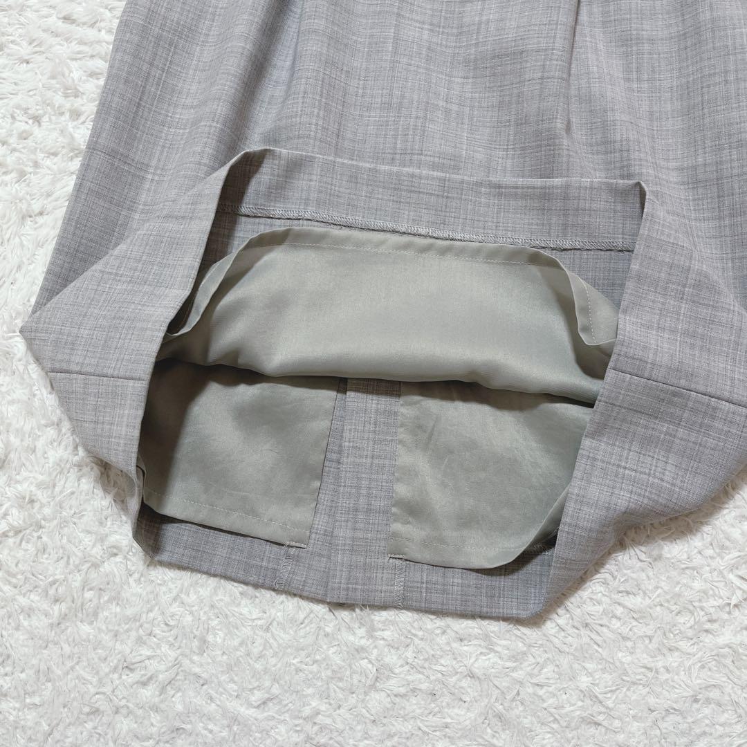 未使用✨グリーンレーベルリラクシング　スカートスーツセットアップ　洗える グレー