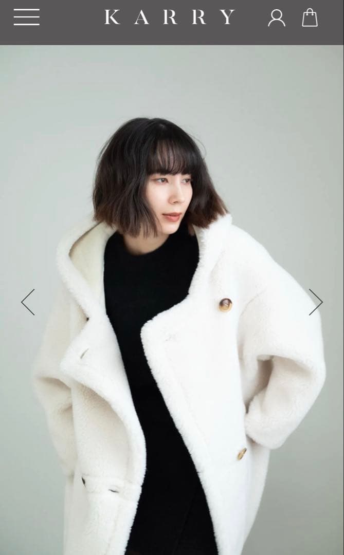 KARRY テディコート ロング ホワイト 新品未使用