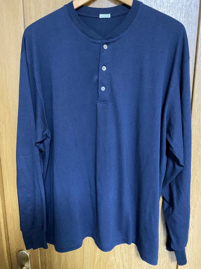 トップス A.PRESSE henley neck shirt