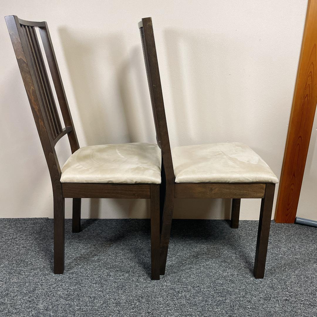 【中古美品】IKEA BORJE ダイニングチェア 2脚　アンティーク 北欧