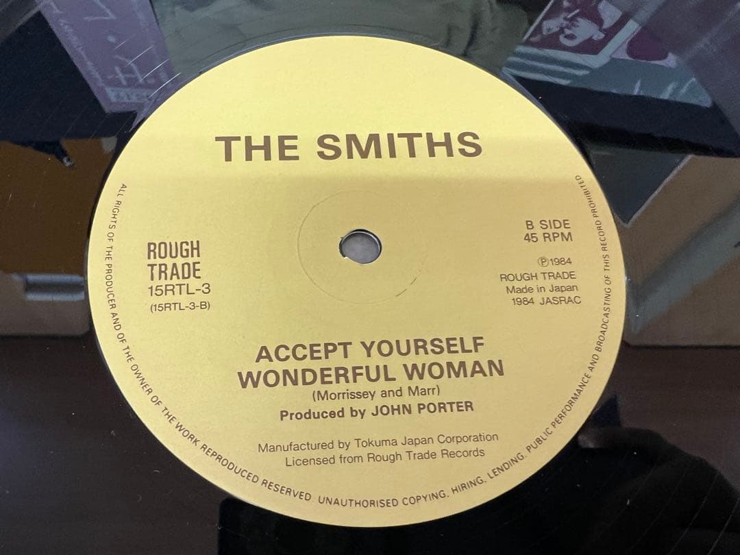 ザ・スミス ディスチャーミングマン LP洋楽レコード15RTL-3 帯付 美品
