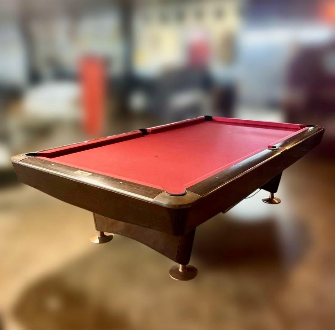 ビリヤード台+キュー+キュー台+ボール2セット+メカニカルブリッジ