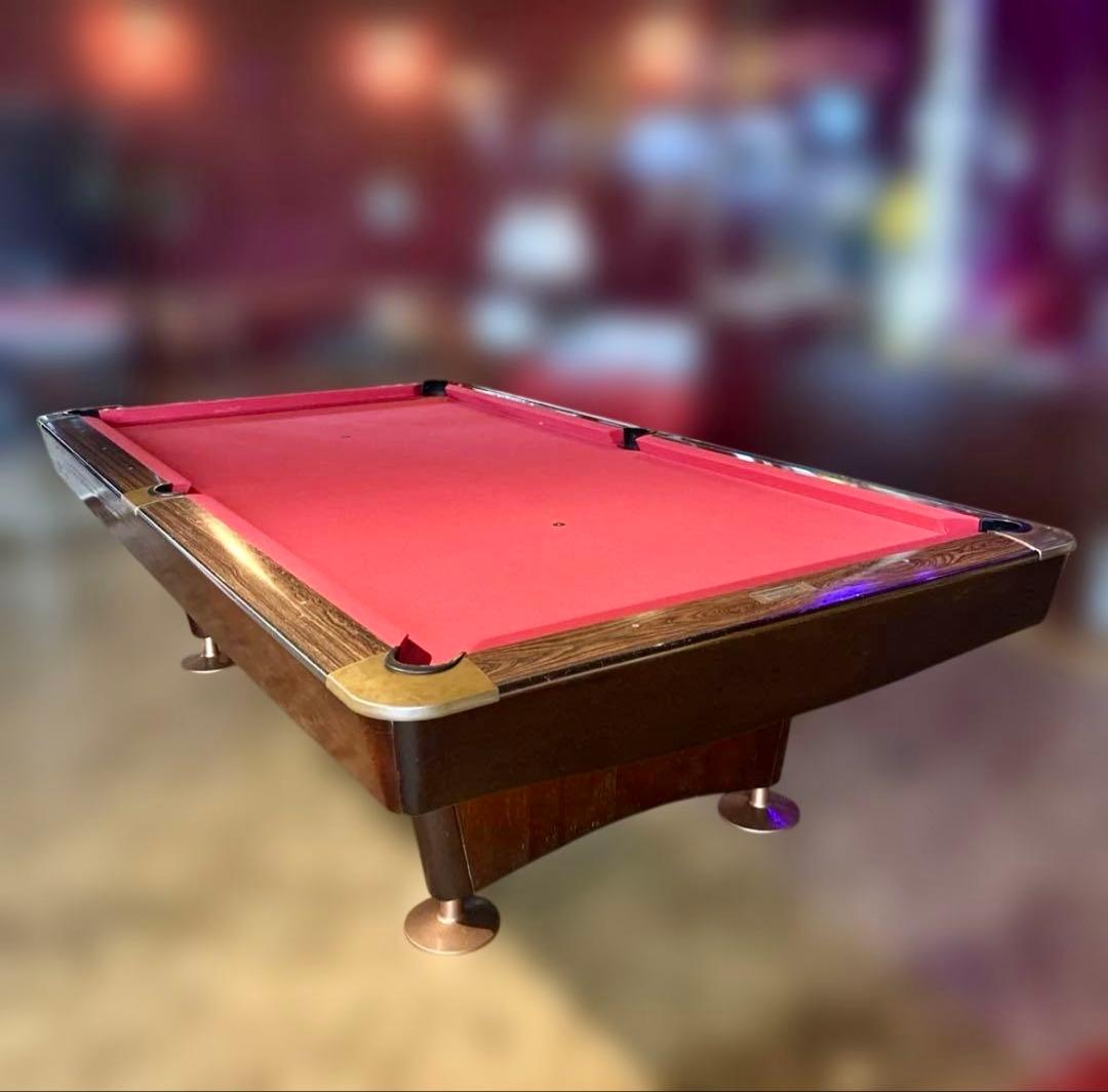 ビリヤード台+キュー+キュー台+ボール2セット+メカニカルブリッジ