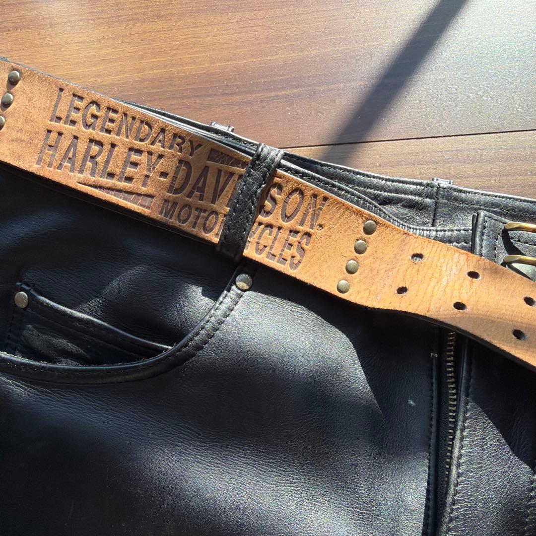 【専用】HARLEY-DAVIDSON レザーパンツ 黒 38