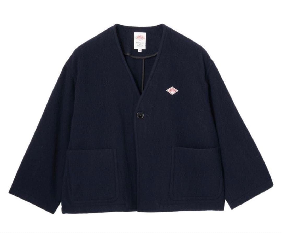 【DANTON】ダントン ウィメンズシングルウールパイルVネックジャケット