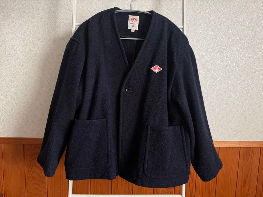 【DANTON】ダントン ウィメンズシングルウールパイルVネックジャケット