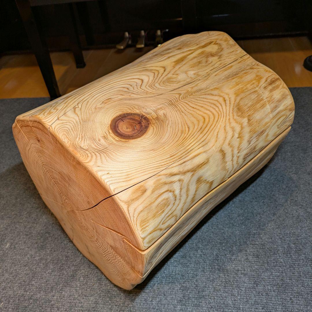 天然ヒバ　切り株　丸太　椅子　スツール　テーブル　高さ約38㎝