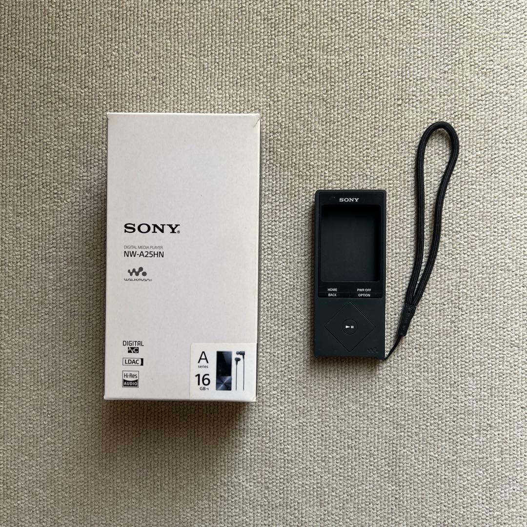 ウォークマン NW-A25 Bブラック SONY ソニー　カバー付き