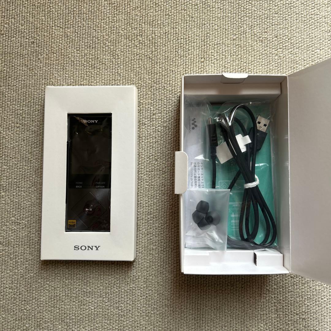 ウォークマン NW-A25 Bブラック SONY ソニー　カバー付き