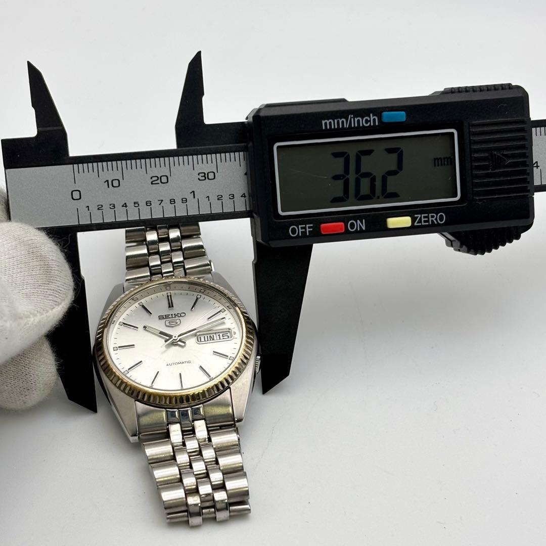 SEIKO 5 7S26-3110 シルバー デイデイト 自動巻き ヴィンテージ
