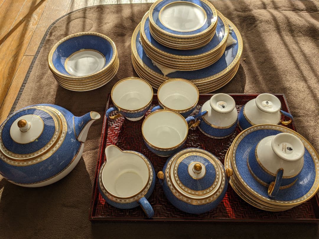 え*♡様 ウェッジウッド ユーランダーパウダーブルー ディナーセット 39点セッ