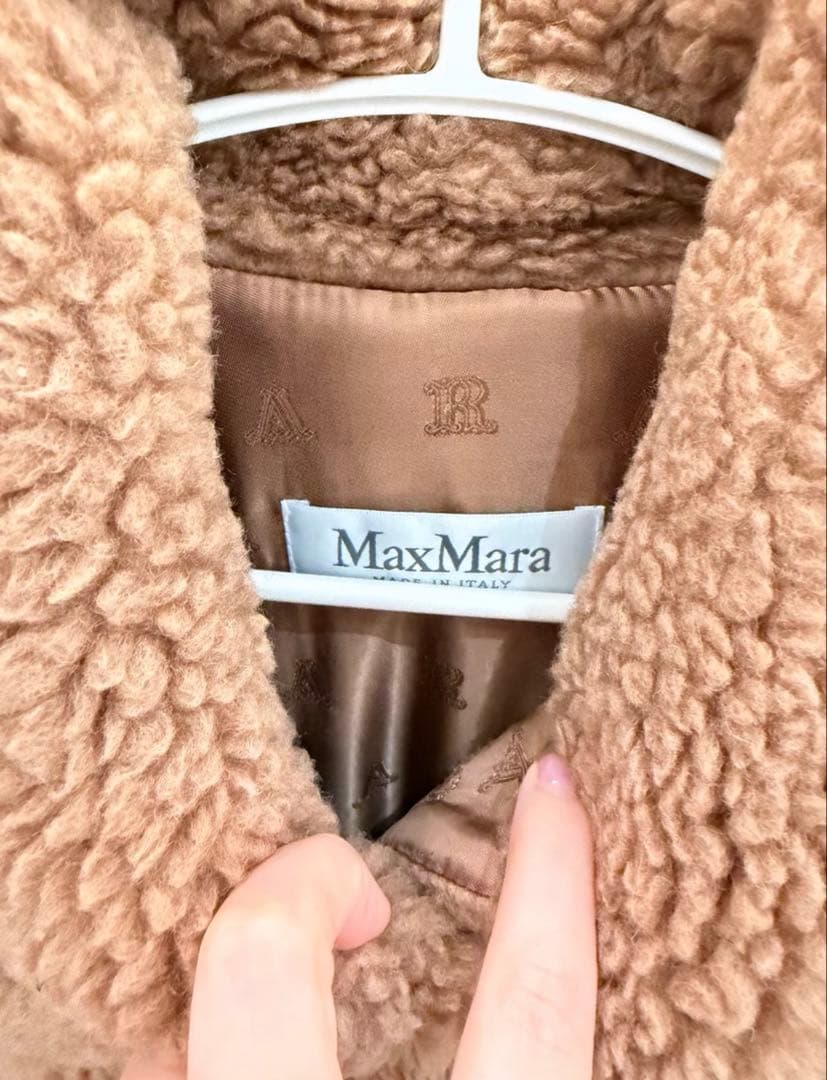 MaxMara テディベア　キャメル　ポンチョ　ケープ　コート