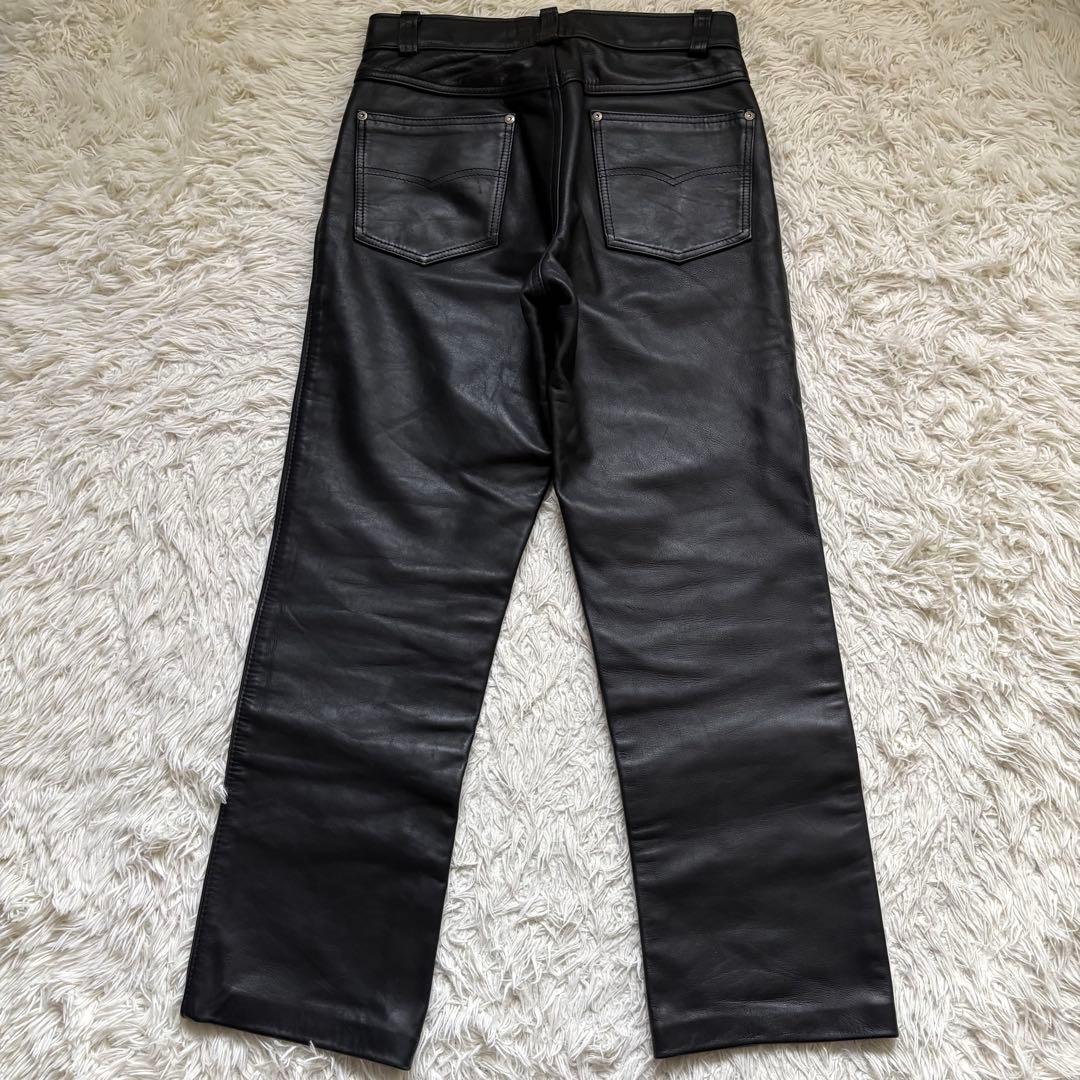 SCHOTT ショット　本革　レザーパンツ　革パン ブラック 30 USA製