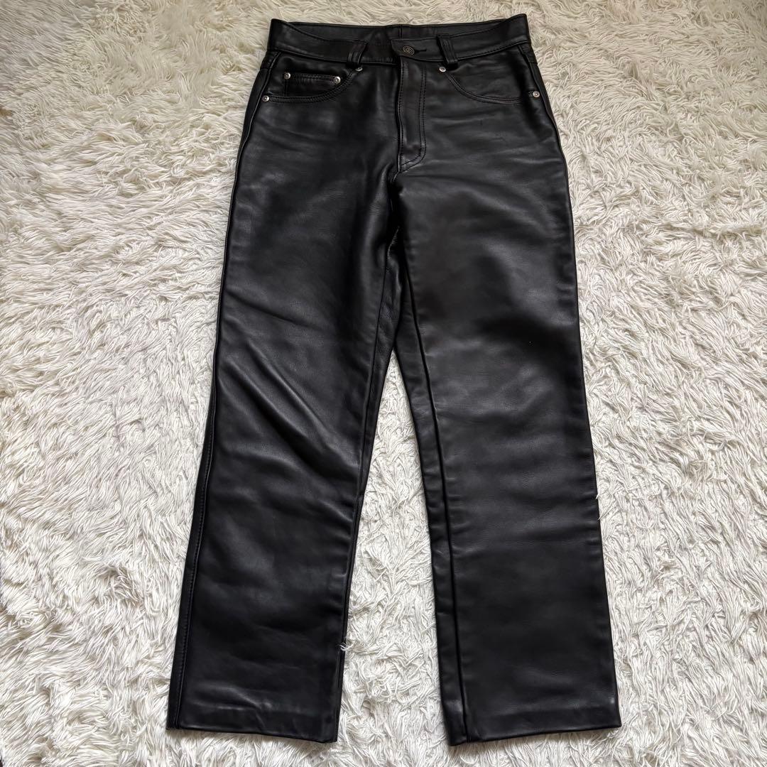 SCHOTT ショット　本革　レザーパンツ　革パン ブラック 30 USA製