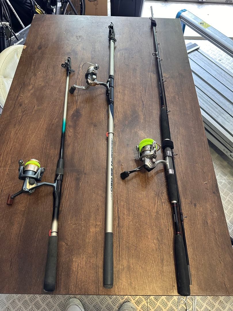 釣竿　3本　リールセット