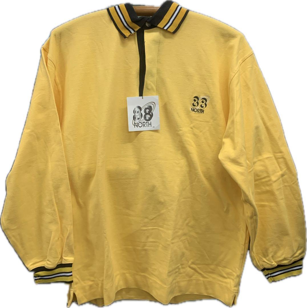 新品 ９０’Sのクールな88 NORTH ラガーシャツ 黄色 レア90’s