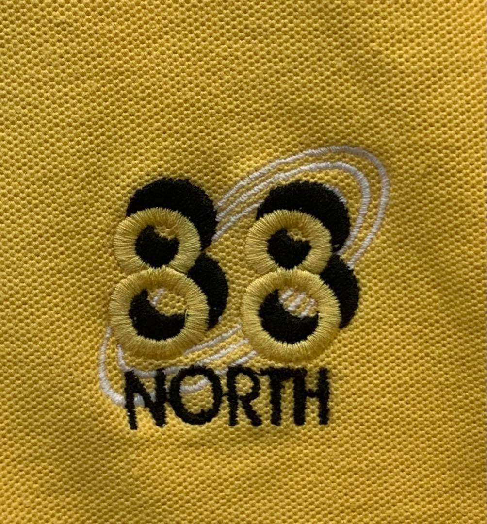 新品 ９０’Sのクールな88 NORTH ラガーシャツ 黄色 レア90’s