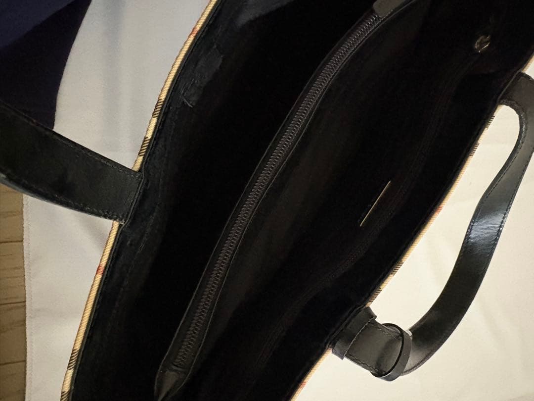 【BURBERRY LONDON】ノバチェック PVC ロゴ金具 底鋲