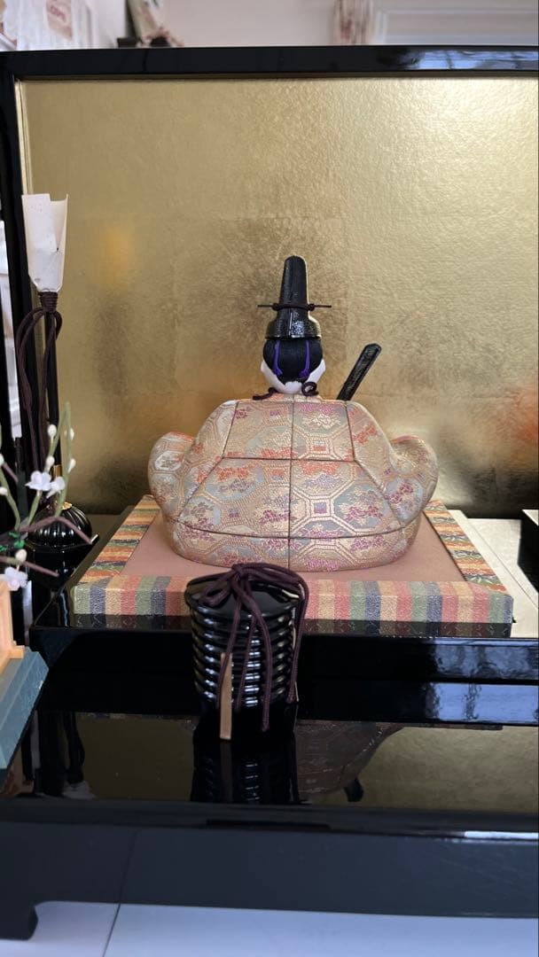 最終お値引き❗️伝統的雛人形・ひな人形・木目込・一秀作・葵雛・親王飾り・屏風台座