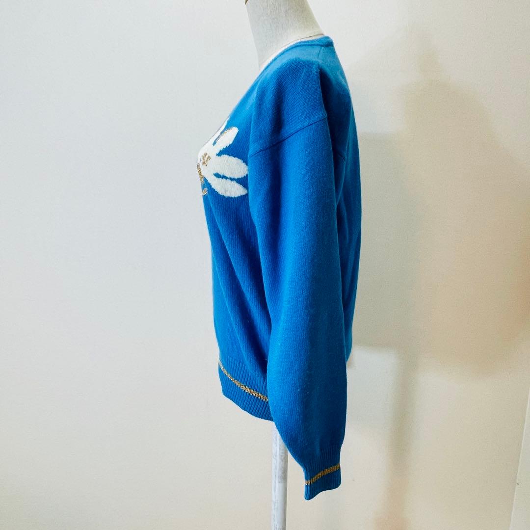 ハナエモリ HANAE MORI GOLF ウール100% ニット L 美品