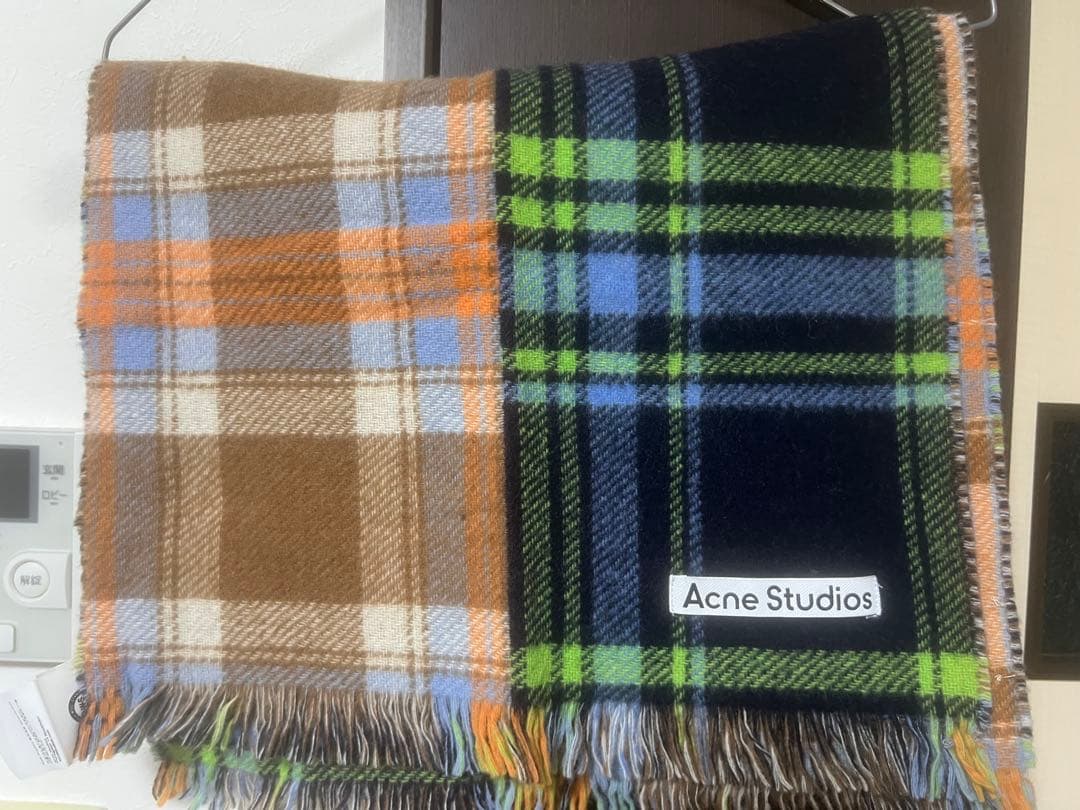 Acne Studios チェック柄マフラー 230x38cm