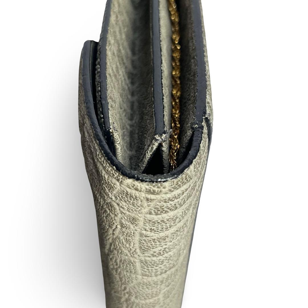 美品✨香鳥屋 エレファントレザー 象革 チェーンバッグ