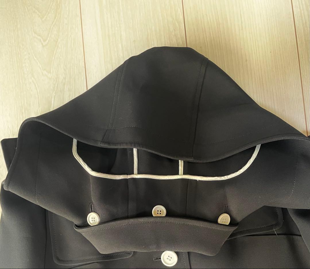 PLAN C プランシー ポンチョ型ロングコートフード着脱可