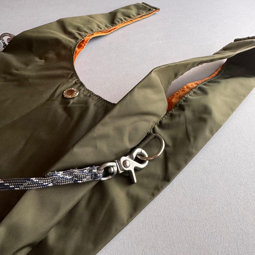 PORTER ポーター POTR エコバッグ カーキ／直営店購入／ストラップ付き