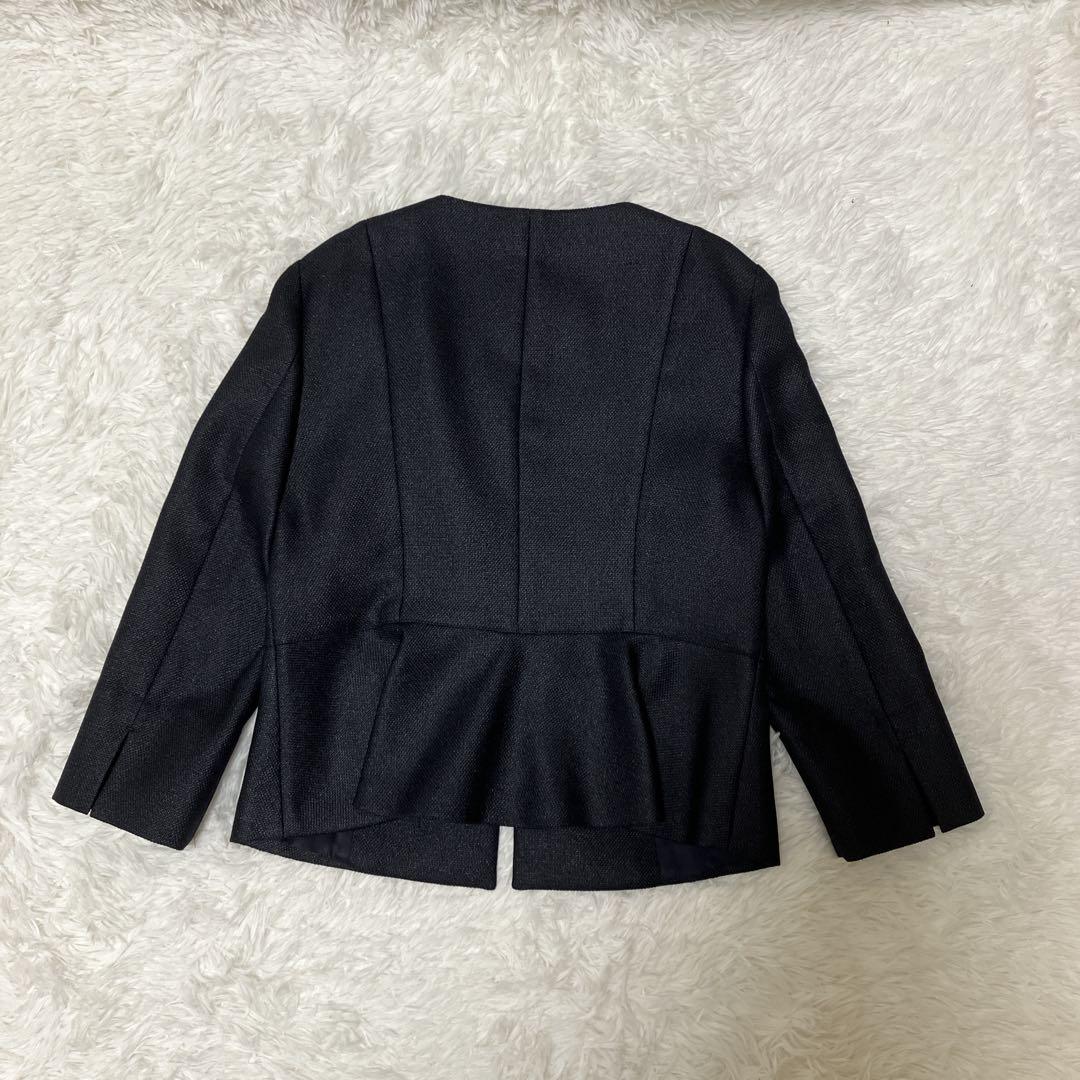 m*2様 新品タグ付✨現行 アナイ へプラムノーカラージャケット キーネック ス