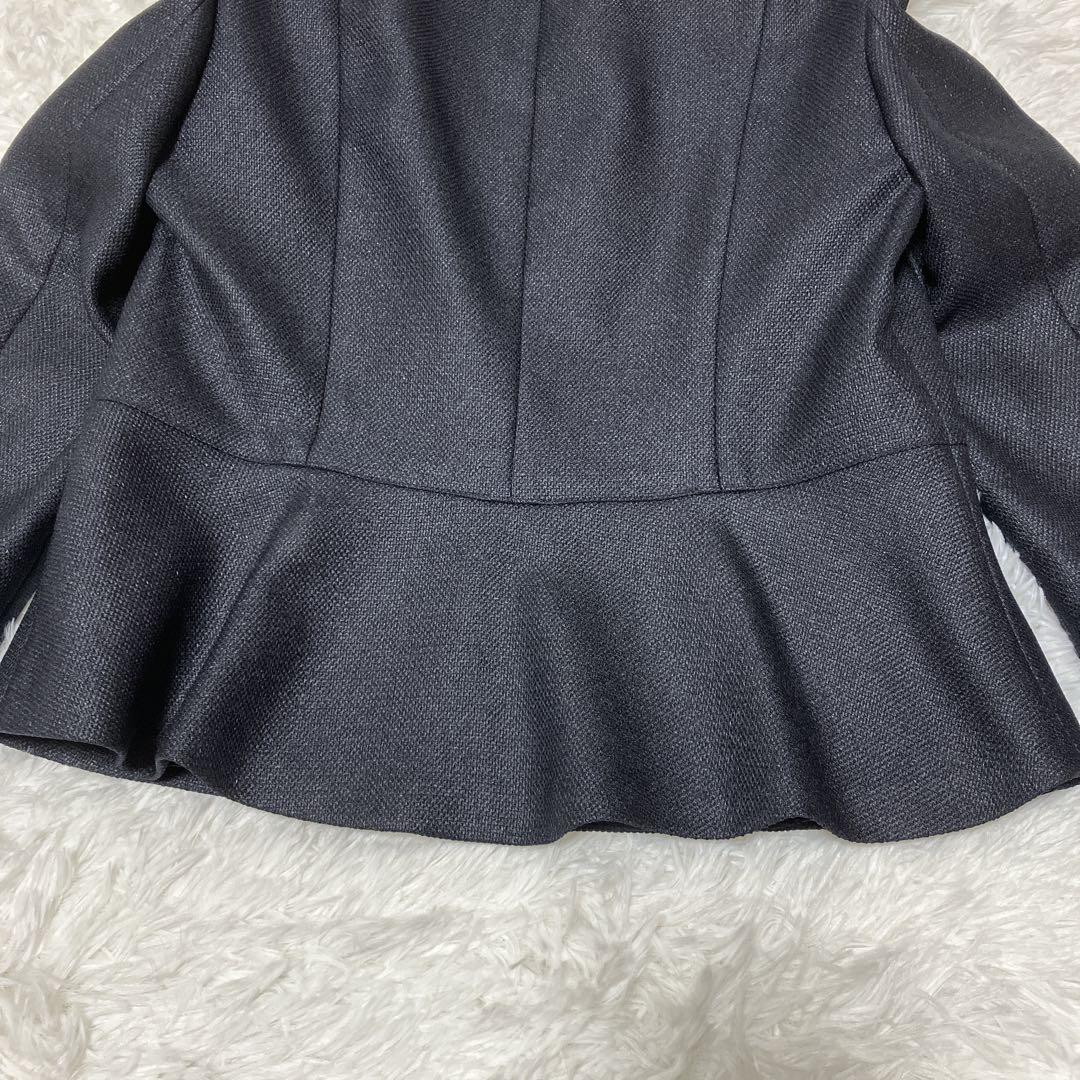 m*2様 新品タグ付✨現行 アナイ へプラムノーカラージャケット キーネック ス