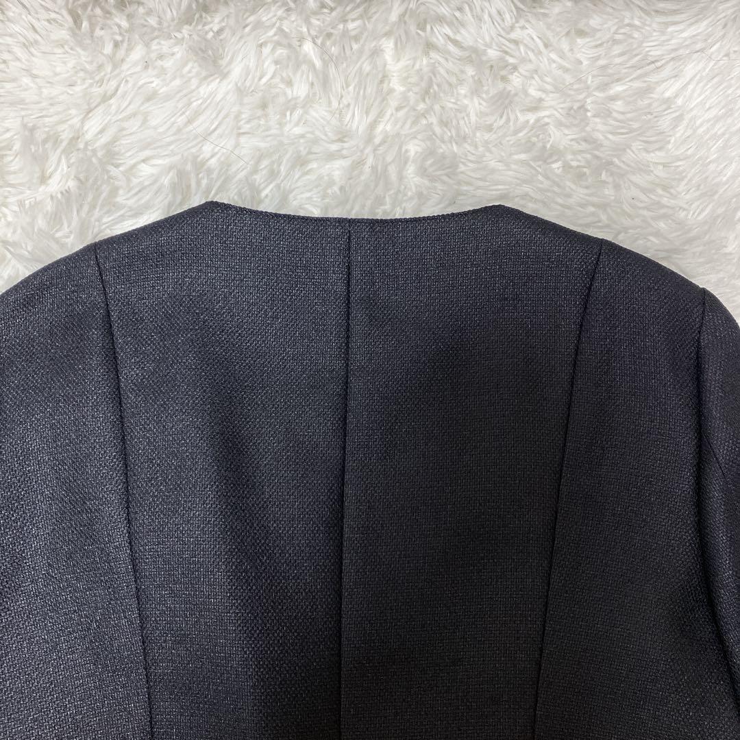 m*2様 新品タグ付✨現行 アナイ へプラムノーカラージャケット キーネック ス