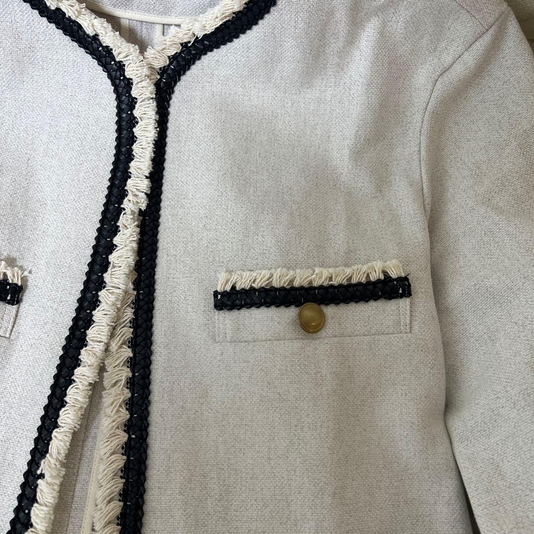 【kkkswd様】DES PRÉS コットンリネンハイカウントクロス ノーカラー