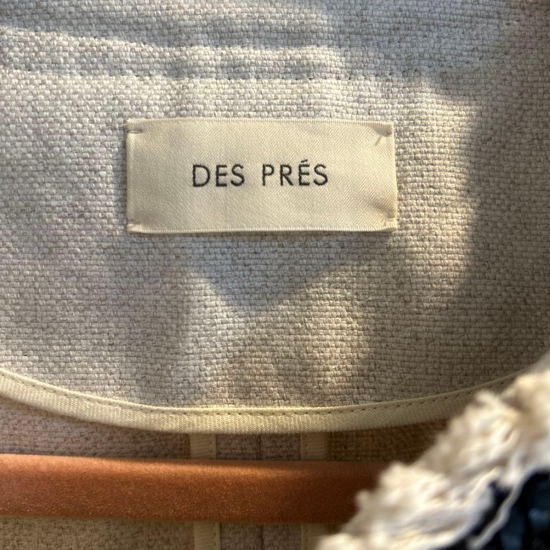 【kkkswd様】DES PRÉS コットンリネンハイカウントクロス ノーカラー