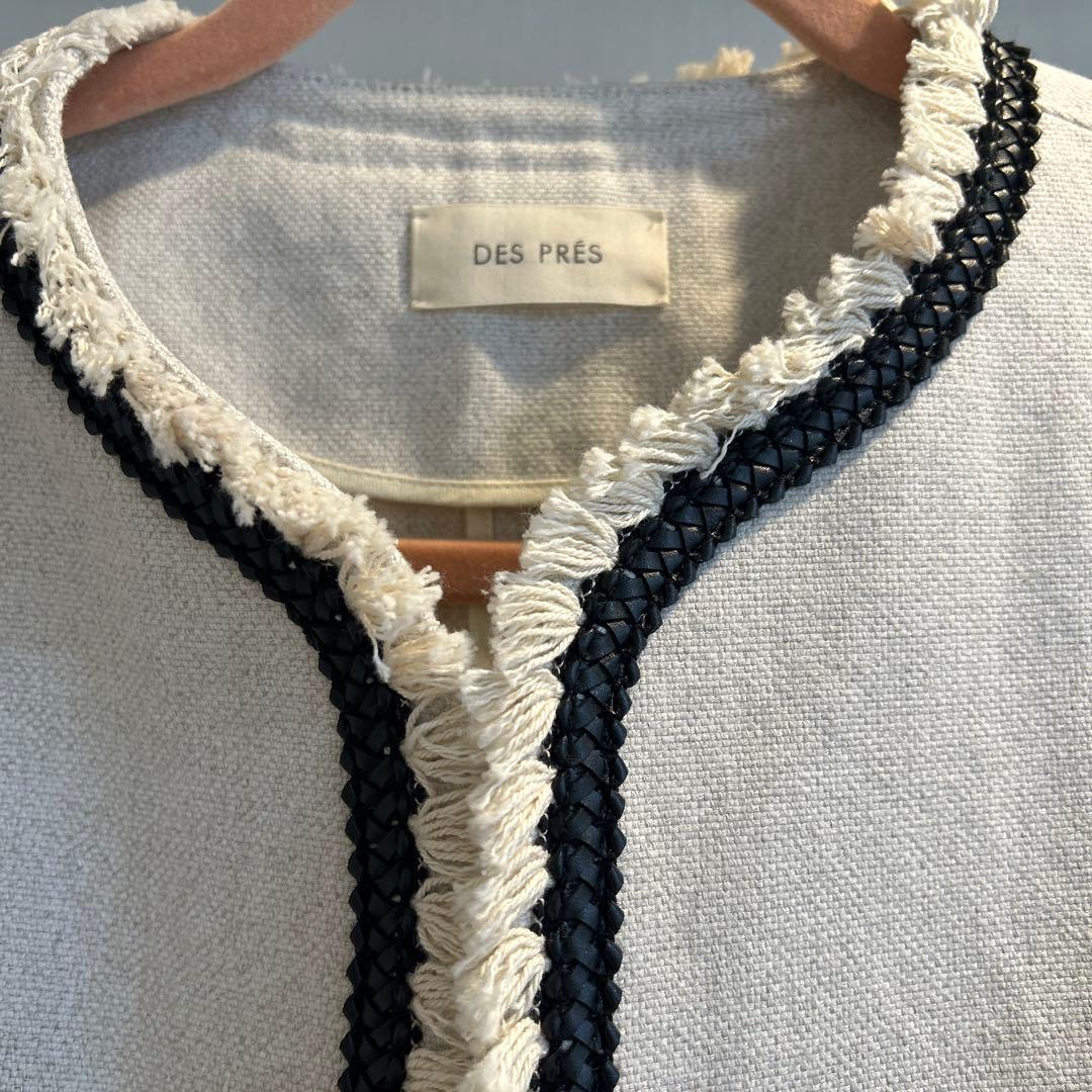 【kkkswd様】DES PRÉS コットンリネンハイカウントクロス ノーカラー