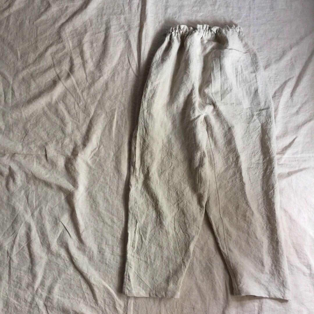 リネンのもんぺ　きなり